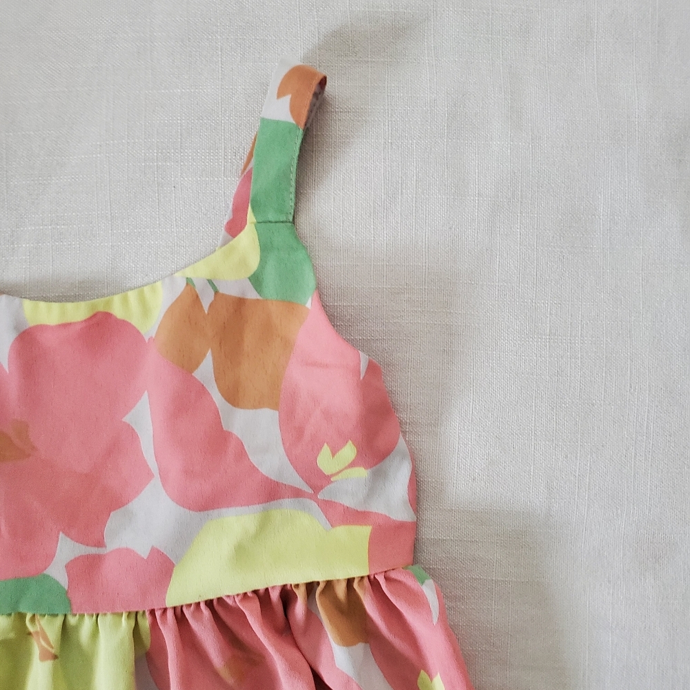 Social Standard Colorful Floral Watercolor Painted Kids Dress 7/8 Girl Whimsical - Picture 5 of 8
